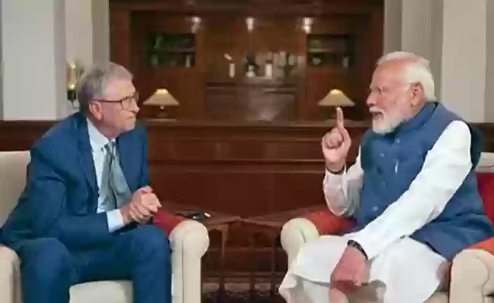 बिल गेट्स ने लिया प्रधानमंत्री नरेंद्र मोदी का इंटरव्यू, AI और डिजिटल पेमेंट पर हुई बात